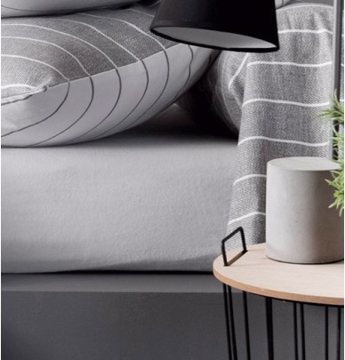 Drap housse flanelle blanc Tradilinge