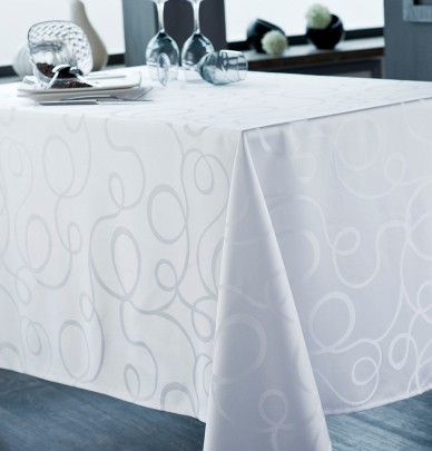 Nappe damassée polyester Darie Calitex