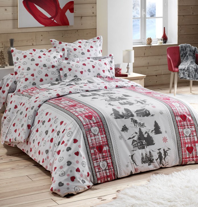 Taie de traversin Valmorel La maison de Balmy - Blancollection