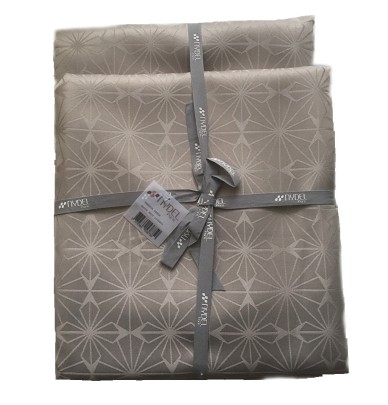 Nappe damassée polyester Venezia sable Nydel