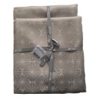 Nappe damassée polyester Venezia sable Nydel - Blancollection