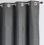 Rideau occultant Nocturne anthracite Qabane- Blancollection