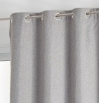 Rideau occultant Nocturne gris Qabane- Blancollection