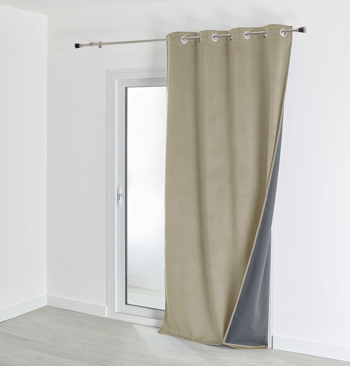 Rideau occultant phonique et thermique Velveta lin Qabane Rideau occultant phonique et thermique Velveta lin Qabane