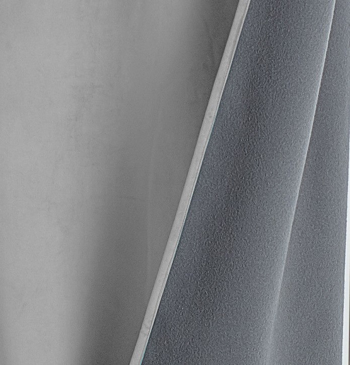 Rideau occultant phonique thermique Velveta gris perle Qabane-Blancollection