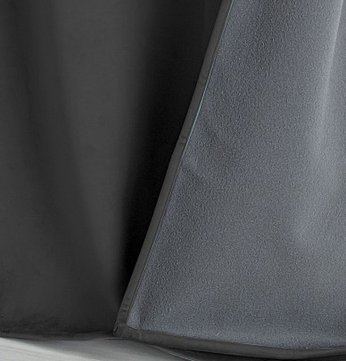 Rideau occultant phonique et thermique Velveta anthracite Qabane