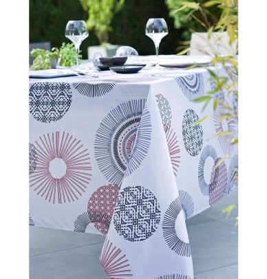 Nappe polyester Oasis rouge Calitex