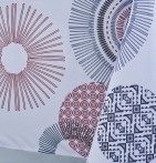 Nappe polyester Oasis rouge Calitex - Blancollection