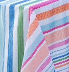 Nappe polyester Ice Stripe Calitex - Blancollection