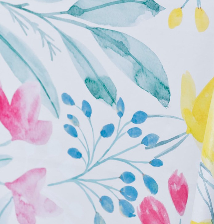 Nappe toile cirée Cosmos Calitex - Blancollection