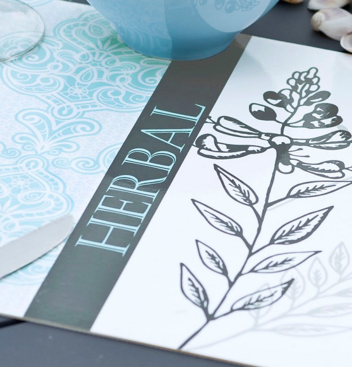 Lot de sets de table Herbal Calitex - Blancollection