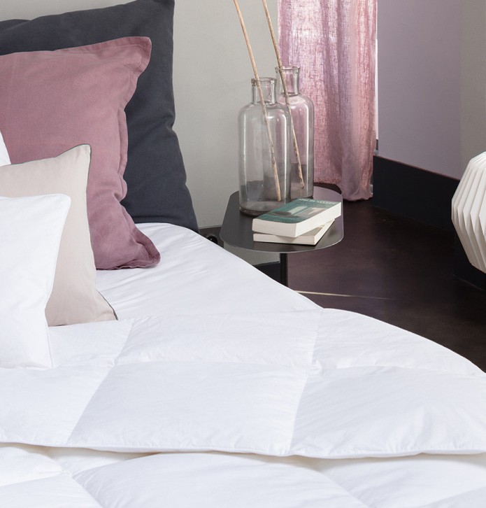 Couette 90% duvet de canard 220g/m2 Colombie Pyrenex - Blancollection