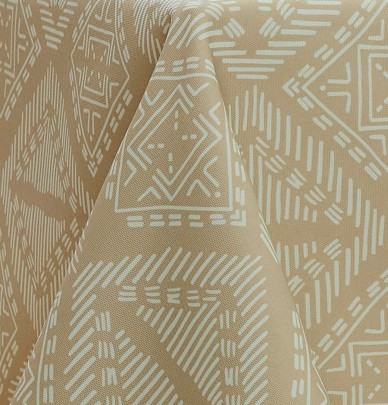 Nappe polyester Boho ficelle Tradilinge