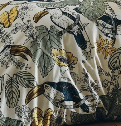 Housse de couette Toco vert Tradilinge