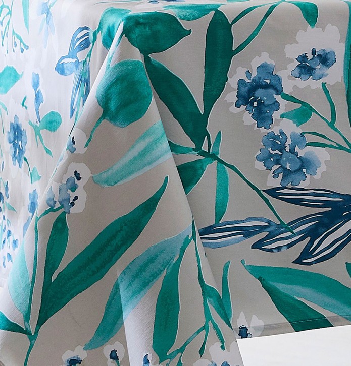 Nappe enduite Anita émeraude Tradilinge - Blancollection