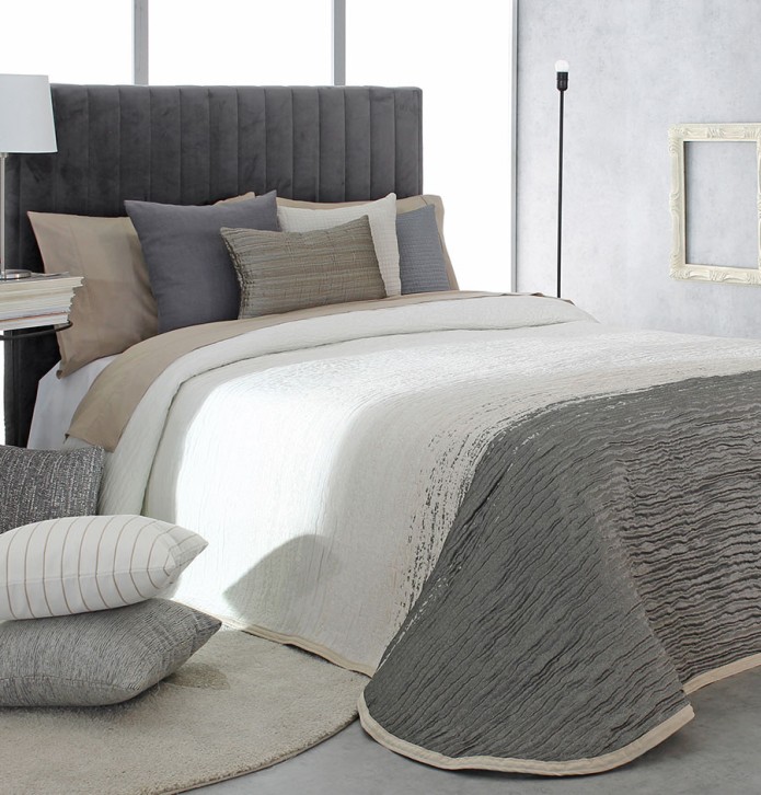 Couvre-lit jacquard Billie gris Reig Marti Couvre-lit jacquard Billie gris Reig Marti