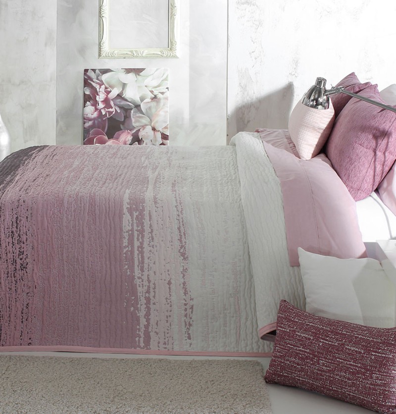 Couvre-lit jacquard Billie rose Reig Marti