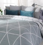 Couvre lit jacquard Double bleu Reig Marti - Blancollection