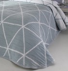Couvre lit jacquard Double bleu Reig Marti - Blancollection