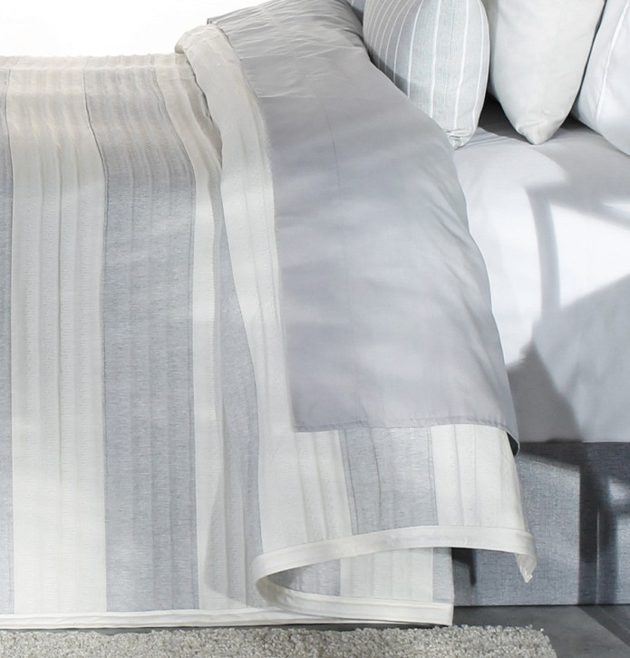 Couvre lit jacquard Dyson gris Reig Marti - Blancollection