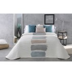Couvre lit jacquard Laker bleu Reig Marti - Blancollection