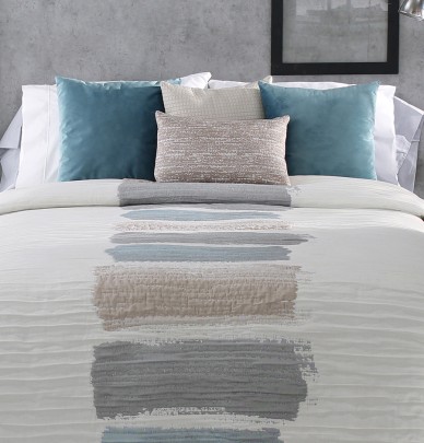 Couvre lit jacquard réversible Laker bleu Reig Marti