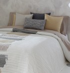 Couvre lit jacquard Laker ocre Reig Marti - Blancollection