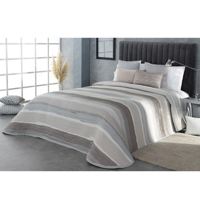 Couvre lit jacquard Marea beige Reig Marti - Blancollection