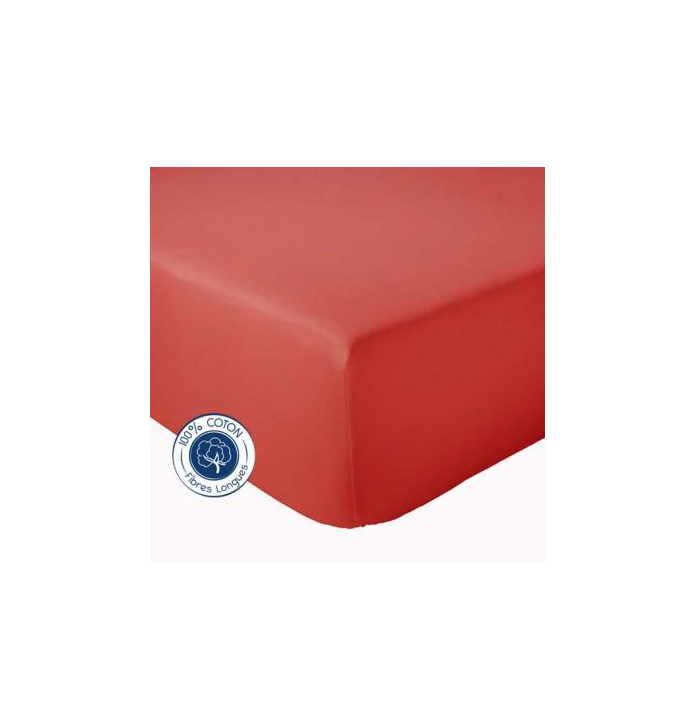 Drap housse corail Tradilinge