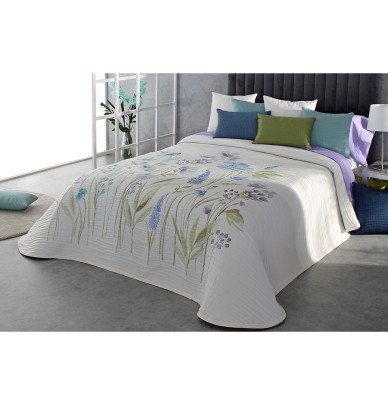 Couvre lit jacquard Olea bleu Reig Marti