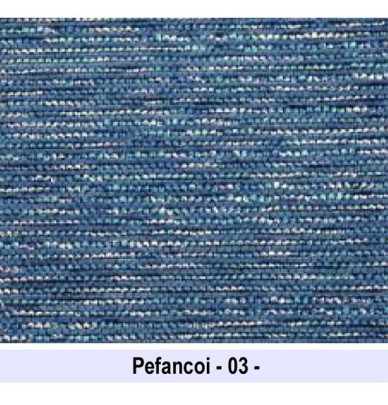 Coussin carré jacquard Pefancoi bleu
