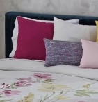 Housse coussin jacquard Bronson prune Reig Marti