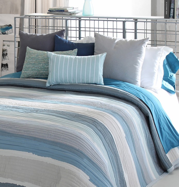 Housse coussin Barli marine Reig Marti - Blancollection