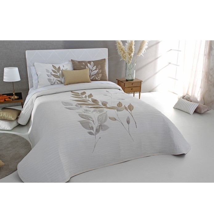 Couvre lit jacquard Sensey ocre Reig Marti - Blancollection