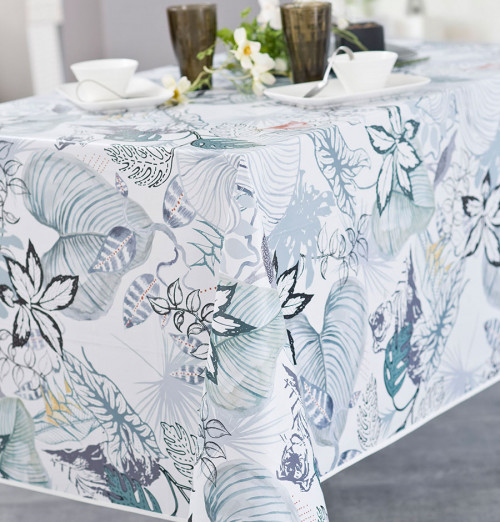 Toile cirée Polyline Forest Silver