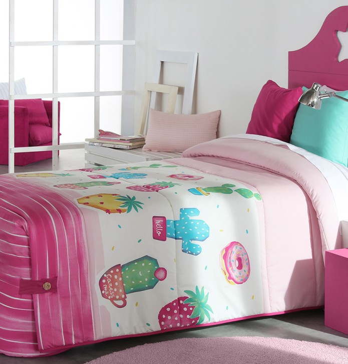 Couvre lit matelassé enfant Pineapple Reig Marti - Blancollection