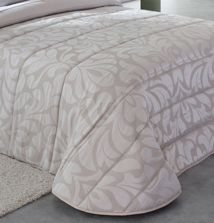 Couvre lit matelassé jacquard Kubrick beige Reig Marti - Blancollection