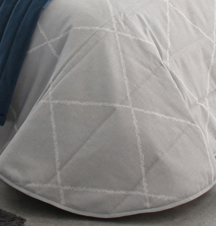 Couvre lit matelassé jacquard Deniro gris Reig Marti - Blancollection