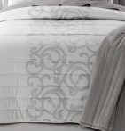 Couvre lit matelassé jacquard Amiens gris Reig Marti - Blancollection
