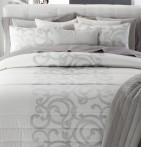 Couvre lit matelassé jacquard Amiens gris Reig Marti - Blancollection