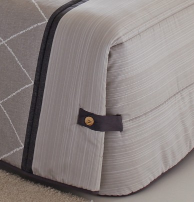 Couvre lit matelassé Carson taupe Reig Marti