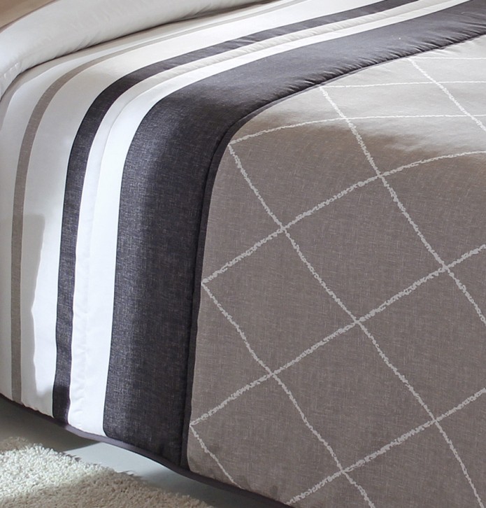 Couvre lit matelassé Carson taupe Reig Marti - Blancollection