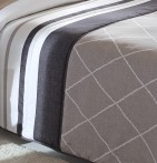 Couvre lit matelassé Carson taupe Reig Marti - Blancollection