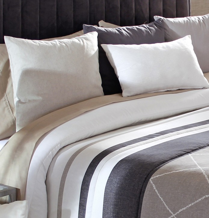 Couvre lit matelassé Carson taupe Reig Marti - Blancollection
