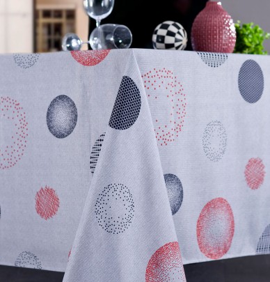 Nappe polyester Falleron rouge Calitex