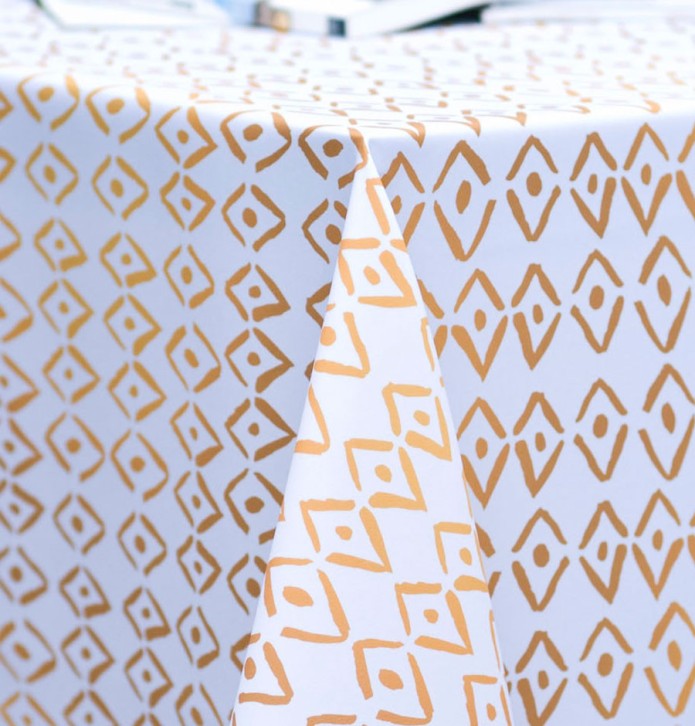 Nappe polyester Batik Calitex - Blancollection