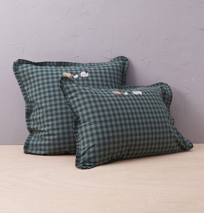 Taie d'oreiller Shetland Sylvie Thiriez