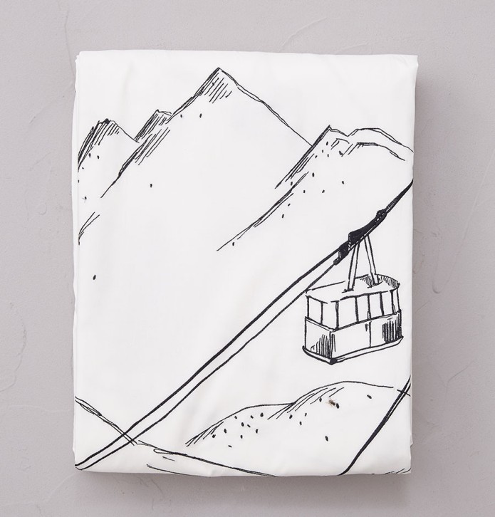 Housse de couette percale En piste Sylvie Thiriez - Blancollection