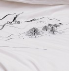 Housse de couette percale En piste Sylvie Thiriez - Blancollection