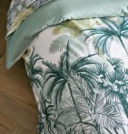 Housse de couette percale Trinidad mousson Tradilinge - Blancollection